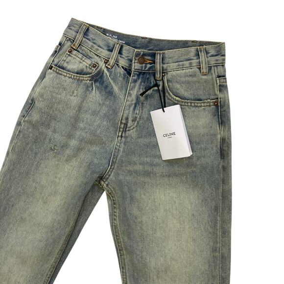 Celine Women's Marco High Rise Light Wash Flare Jean W FL 012 Size 26 NWT - Picture 2 of 7